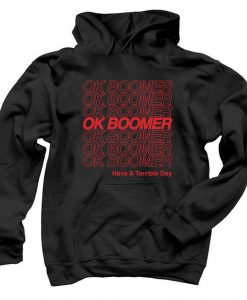 Ok Boomer Black Hoodie