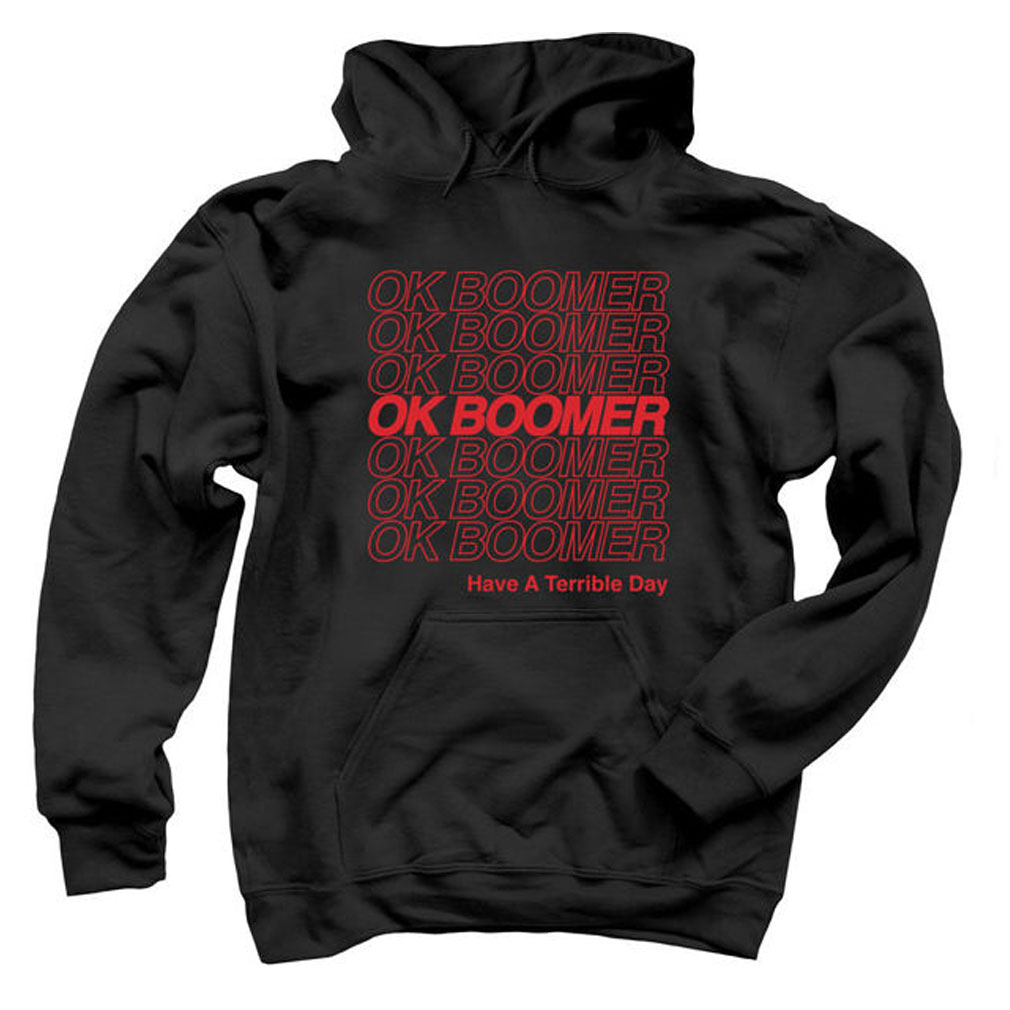 Ok Boomer Black Hoodie