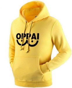 One Punch Man Oppai Yellow Hoodie