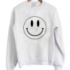 Oversized Knit Smiley Sweatshirt