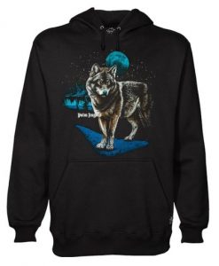 Palm Angels Alfa Wolf Printed Hoodie