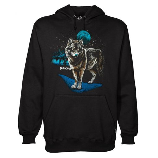 Palm Angels Alfa Wolf Printed Hoodie