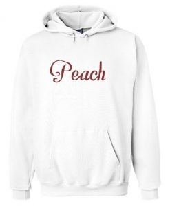 Peach Font Hoodie