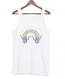 Rainbow Skeleton Hands Tanktop