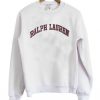 Ralph Lauren White Sweatshirt