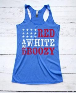 Red White and Booze tanktop