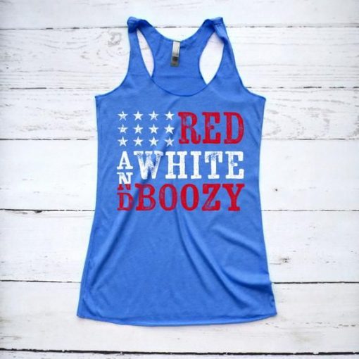 Red White and Booze tanktop