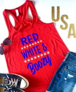 Red White and Boozy Tanktop