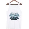 Sacred Geometry Triangles – Misty Forest Tank top