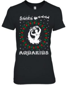 Santa Aquarius T Shirt