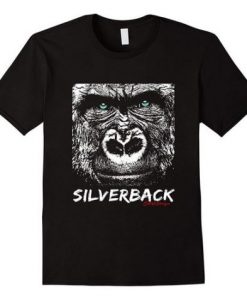 Silverback Gorilla Line Design T-Shirt