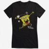 SpongeBob With Flair Girls T-Shirt