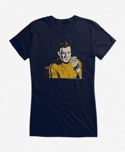 Star Trek Kirk Pop Art Girls T-Shirt