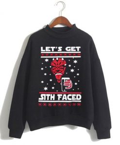 Star Wars Ugly Christmas Lets Get Sith Faced Sweatshirt