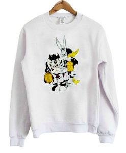 Tasmania Bug Bunny Daffy Duck Basket Sweatshirt