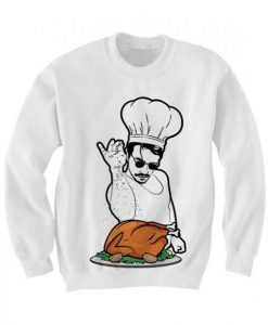 Thanksgiving Salt Bae Turkey Crewneck Sweatshirt