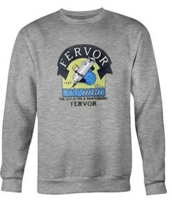 The Boy Is On A Skateboard Fervor Sweatshirt