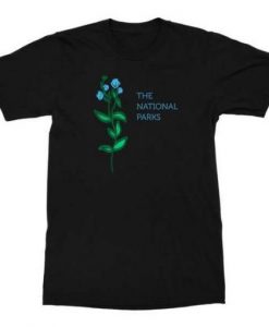 The National Parks Flowers Black T-Shirt