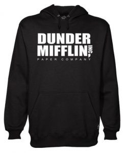 The Office Dunder Mifflin INC Paper Company Logo Black Hoodie