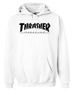 Thrasher Magazine White Hoodie