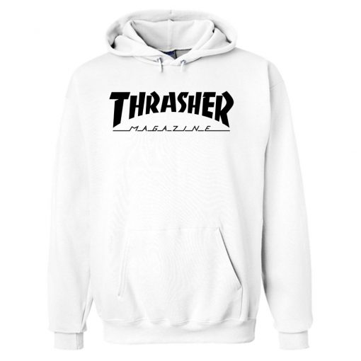 Thrasher Magazine White Hoodie