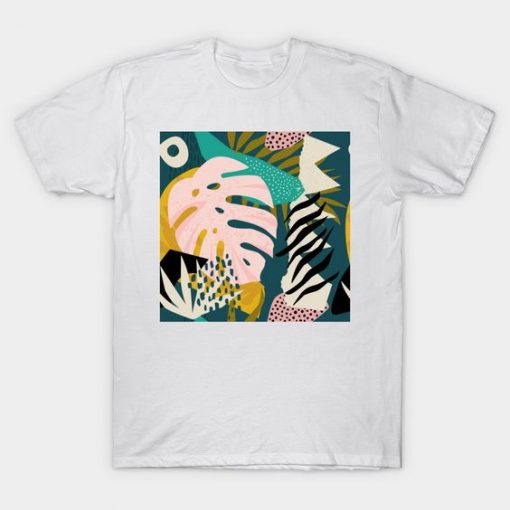 Tropical Memphis Pattern T-Shirt
