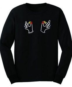 Twin Hand Boobs Sweatshirt