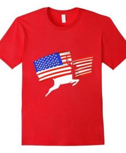 USA Flag Animal Tshirt