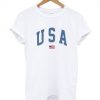 USA Flag White T Shirt