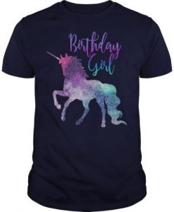 Unicorn Birthday Girl T-Shirt
