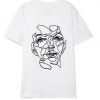Unisex print face t-shirt