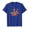 Usa Flag Marijuana Tshirt