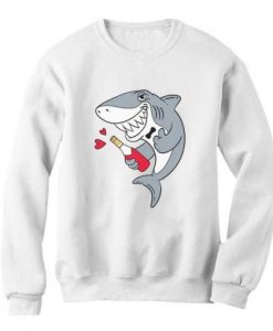 Valentine Shark Sweatshirt