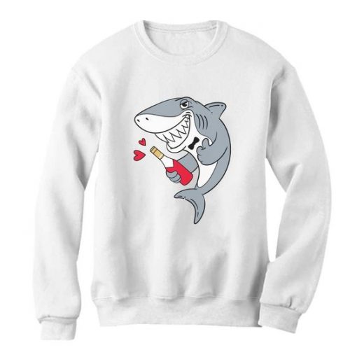 Valentine Shark Sweatshirt