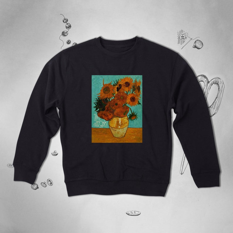 Van Gogh Sunflowers Sweatshirt NA
