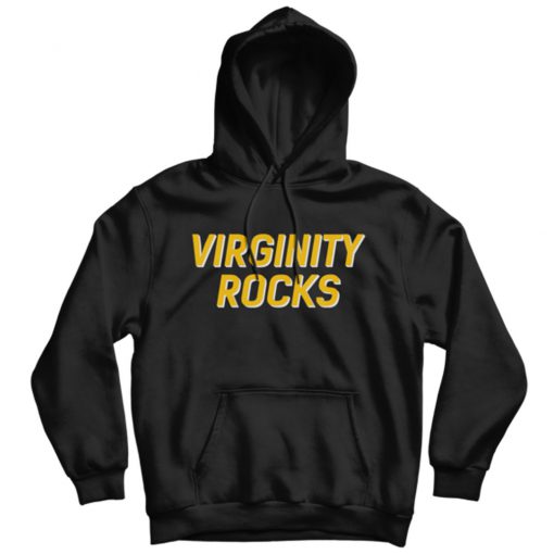 Virginity Rocks Black Hoodie