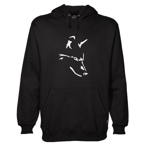 Wolf Black Hoodie