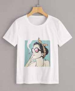 Women Figure Print T-Shirt