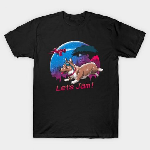 bebop corgi t-shirt