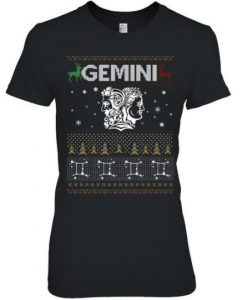 santa gemini christmas T shirt