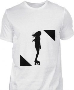 silhouette skate girl t Shirt