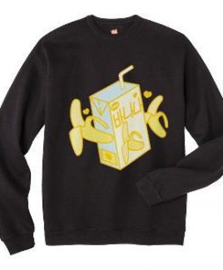 Banana Milk Box Sweatshirt