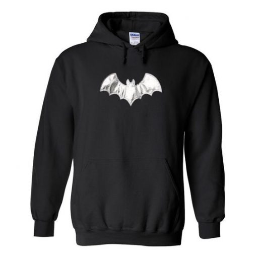 Bat Print Hoodie