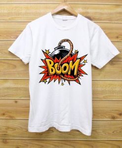 Boom White T shirt