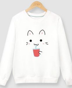 Cat Drink Sweatshirt