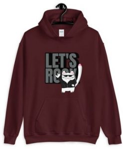 Cat Let’s Rock Hoodie