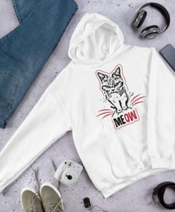 Cat says MEOW Hoodie