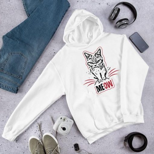 Cat says MEOW Hoodie