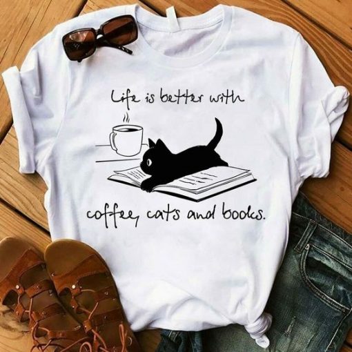Coffee cats T shirt