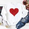 Glitter Heart Sweatshirt